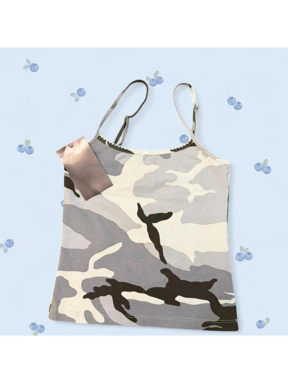 Brandy Melville blue camo tank